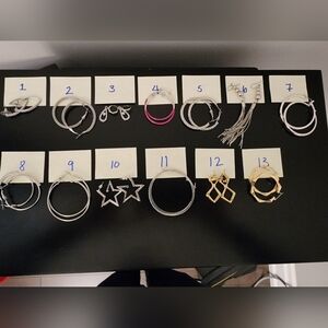 Assorted earrings